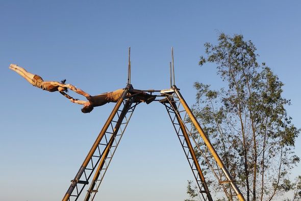 Fascinerende acrobatiek in het BRONpark
